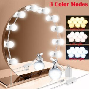 10 LED BULB VANITY MIRROR LIGHTS