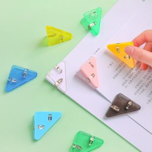 5Pcs Triangle Shape Paper Clip  Random Colors